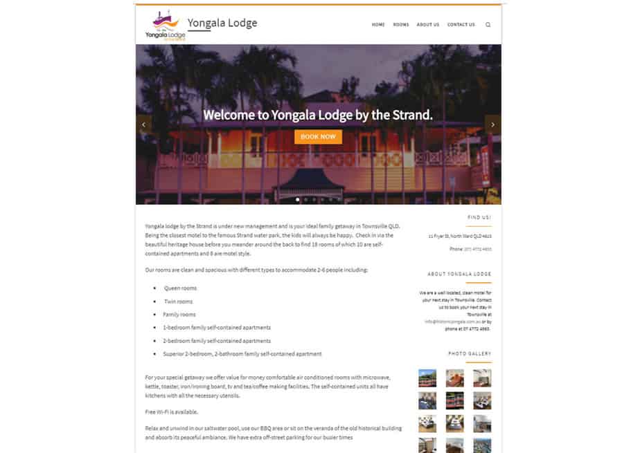 Marketigation helps local Townsville accommodation business upgrade its website