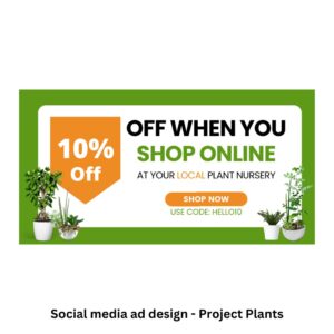 ad design for Project Plants