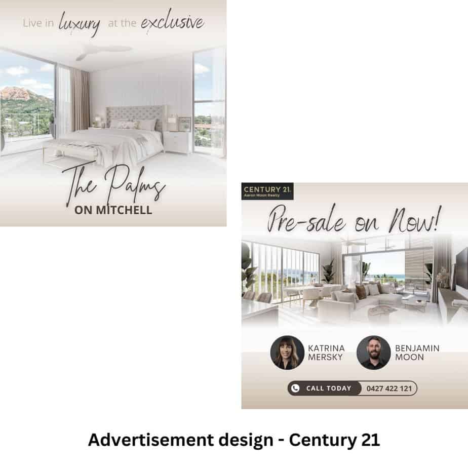 Advertisement design Century 21 Townsville