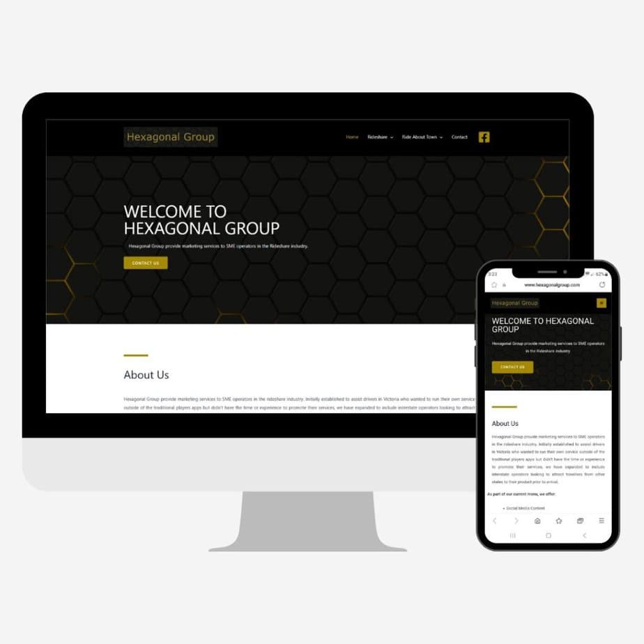 Hexagonal Group website design