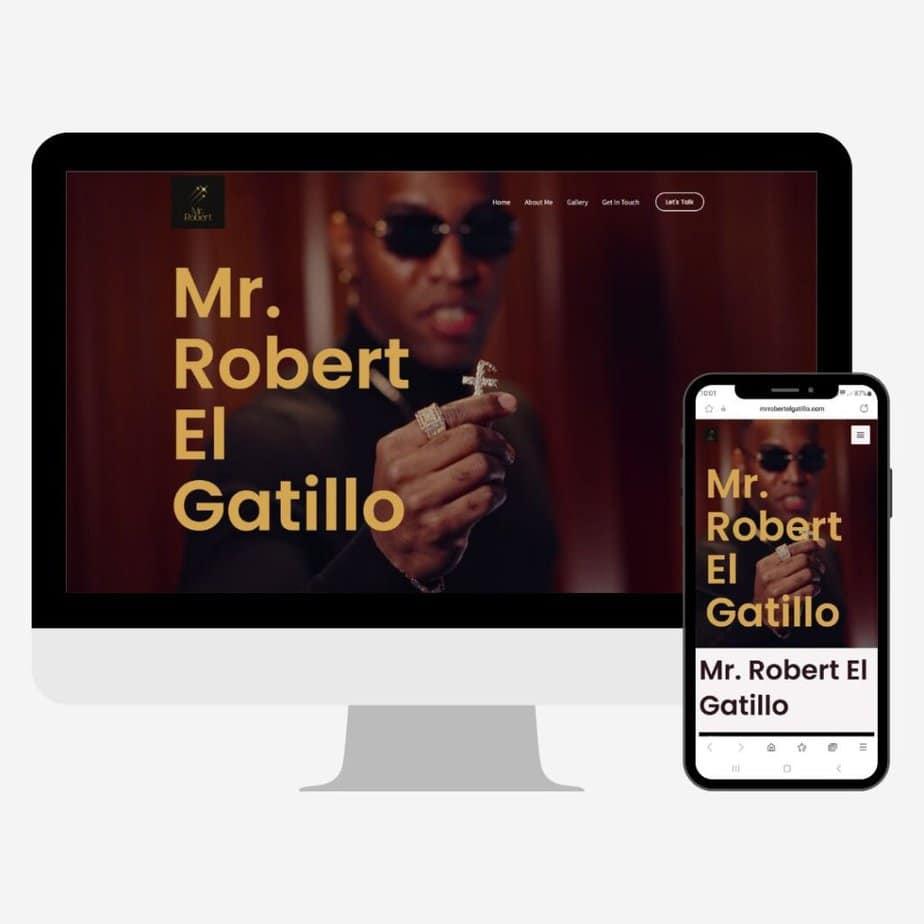 Mr Robert El Gatillo website design