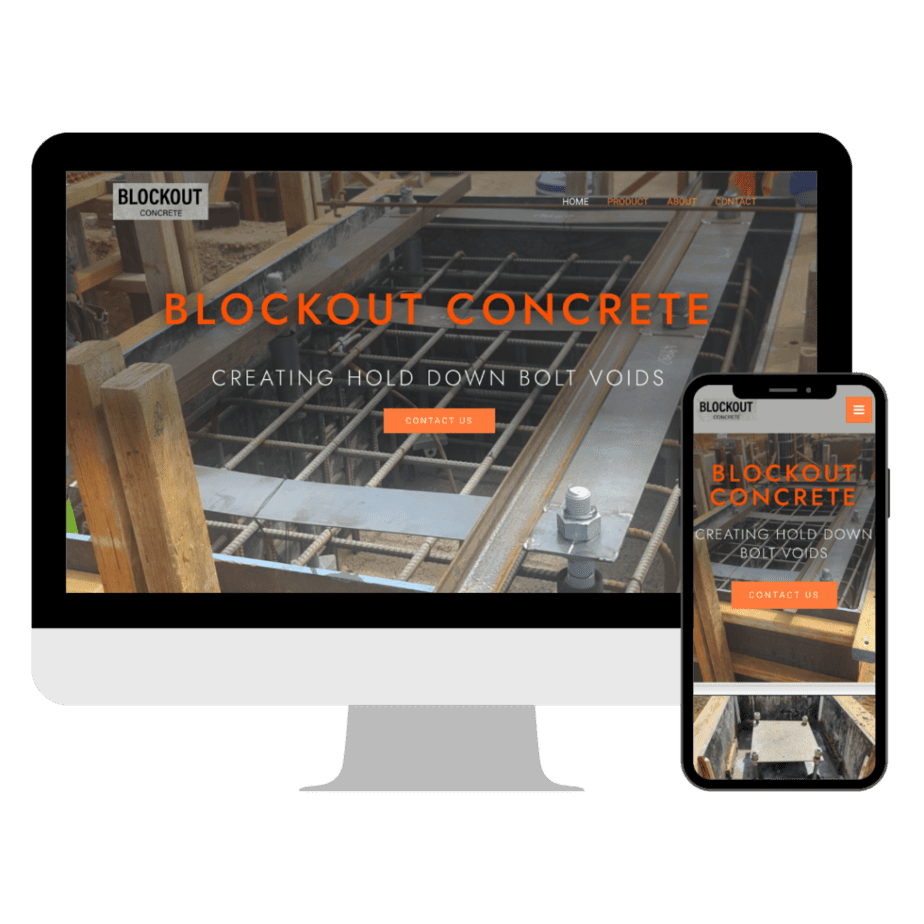Blockout Concrete website