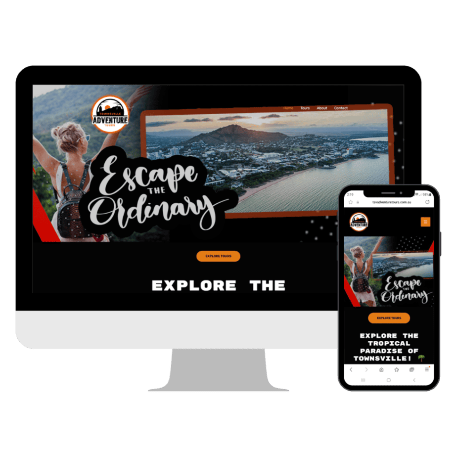 Townsville Adventure Tours website design