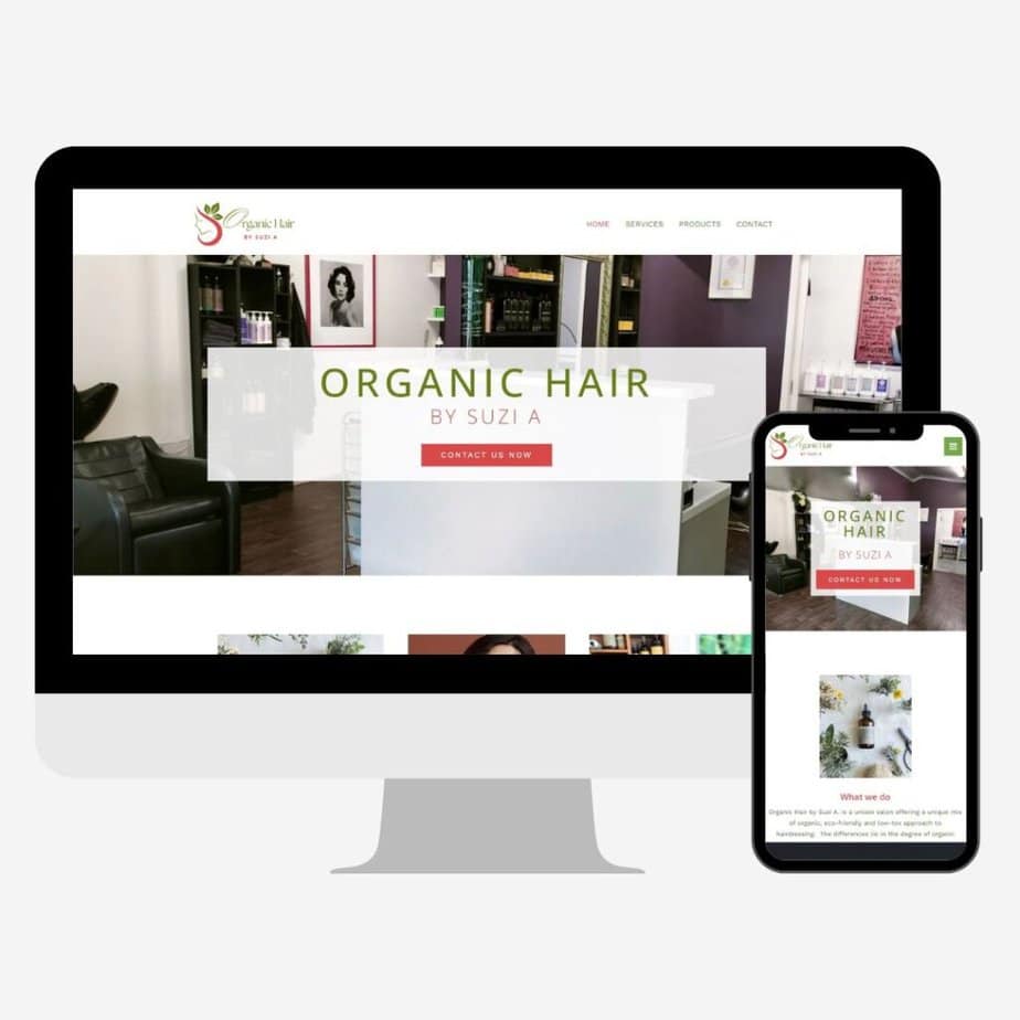 Organic Hair by Suzi A website