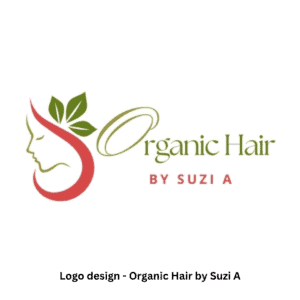 Organic Hair by Suzi A - logo design